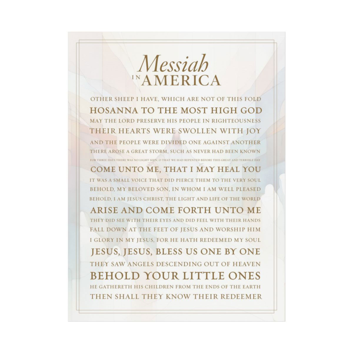 Messiah In America Merchandise