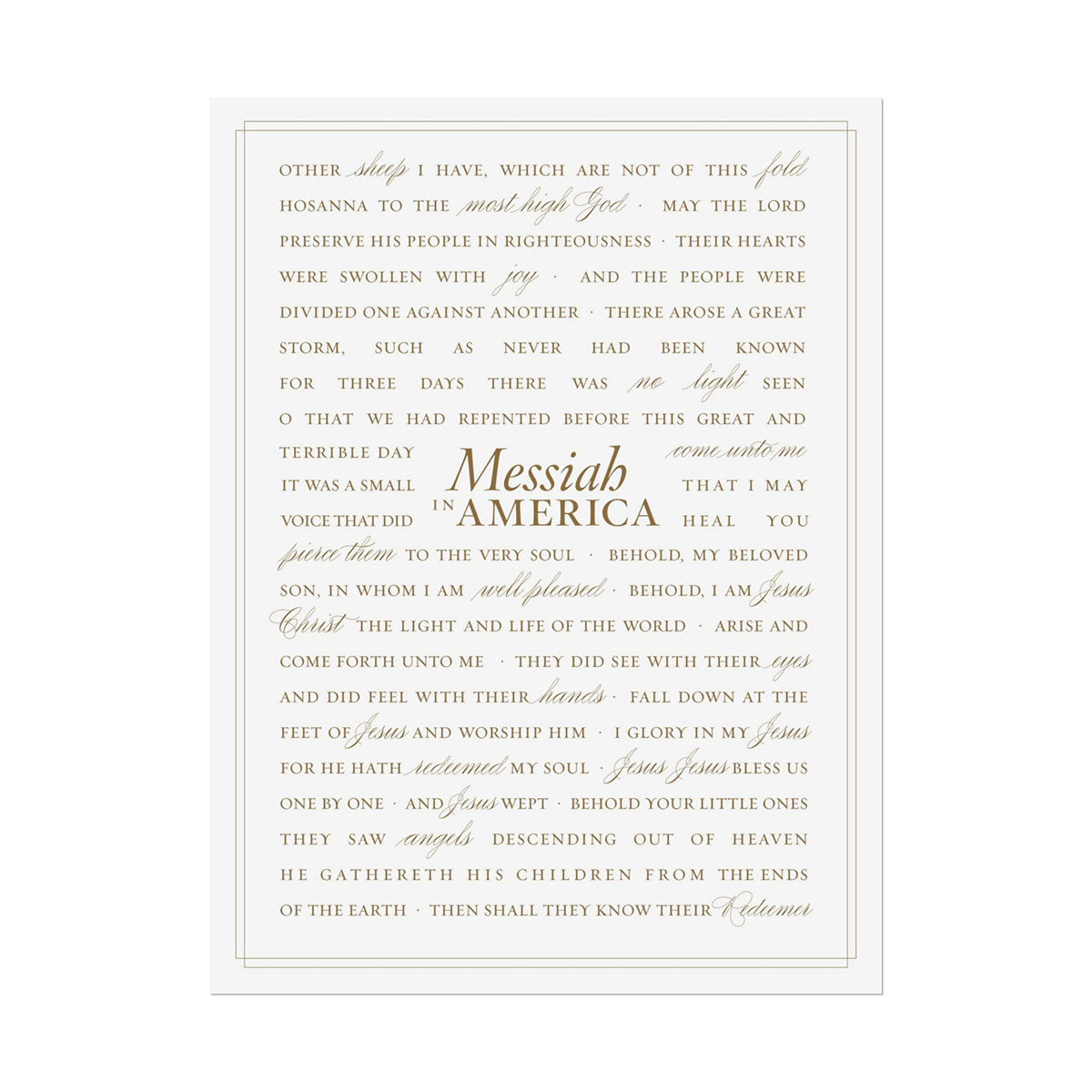 Messiah In America Merchandise